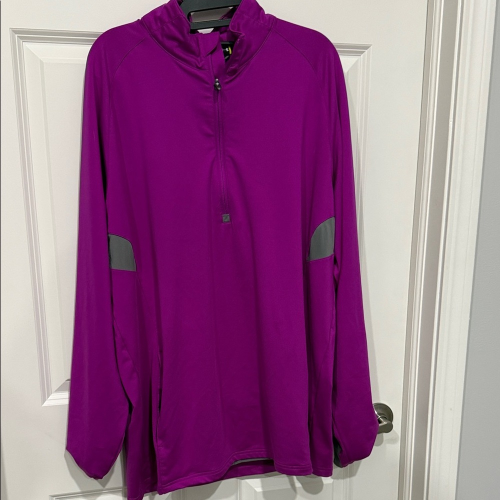 Under Armour Magenta Quarter-Zip Pullover